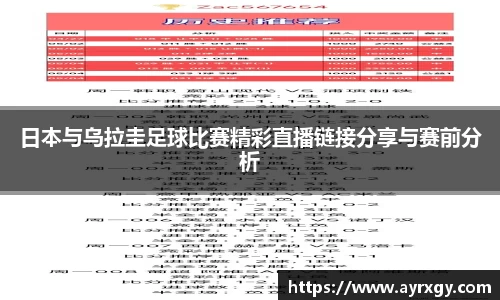 日本与乌拉圭足球比赛精彩直播链接分享与赛前分析